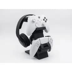 Suporte De Mesa Para 2 Controles E Fone De Ouvido - Universal Xbox Series S/X, PS5, PS4 e PC