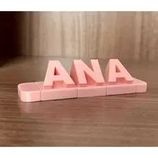Letreiro Nome Personalizado 10cm de altura Grande. Decorativo Infantil e Adulto Filho