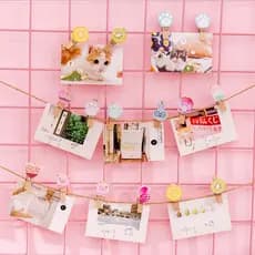 Mini pregador de Madeira Decorado kit com 4