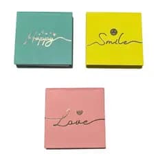 2 Blocos De Anotações Variados - 7x7cm Sem Pauta Com Folhas Decoradas