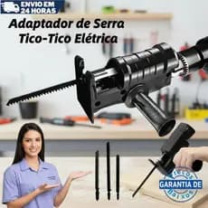 Kit Serra Adaptador De Serra Tico-Tico Elétrica Para Furadeira /Parafusadeira/Ferramenta de Corte p/Madeira