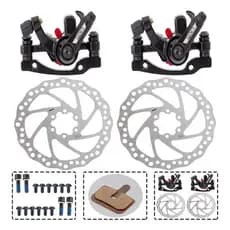 Kit Freio A Disco 160mm Mecânico Pinça Rotor Paco Para Bike MTB
