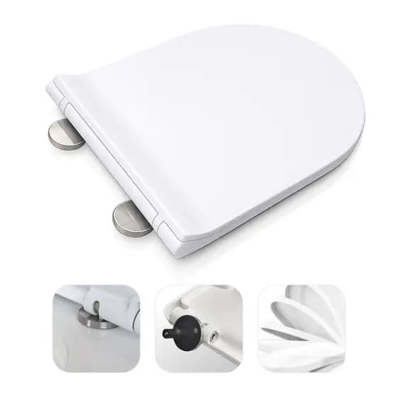 Assento Sanitário Soft Close Compatível Neo Carrara Duna Level Nexo Riviera Tampa PP Silencioso