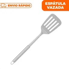 Espátula De Aço Inox Para Hamburguer Chapas Utensílio Cabo Tubular