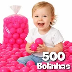 Kit 500 Bolinhas De Piscina Atacado Não Amassam Bolas Divertidas Vibrantes Plástico