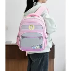 Mochilas escolares unissex para alunos do ensino fundamental / Mochilas escolares com estampa de desenho animado