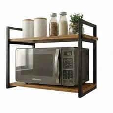Nicho Microondas 60cm Suporte Reforçado Metalon Prateleira Aço Industrial Cozinha Organizador