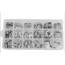 Arruela M6 ao M24 Aluminio 450 pcs Vedação Lisa Óleo Válvulas Pneumáticas Hidráulicas motor