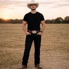 Calça Country Masculina Preta Para Rodeio Cowboy Com Elastano