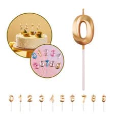 Kit Completo de Velas de Número para Aniversário ✨ - Deixe Sua Festa Mais Brilhante!