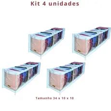 Kit 4 Colmeia Organizadora PP para Calcinha Cueca Meia Roupas Intimas Body Rn de Gaveta Guarda-Roupas