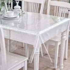 Toalha de Mesa Térmica de PVC Premium 0,10mm Para 2 4 6 8 10 12 e 14 Lugares Impermeável Quadrada Decoração Cozinha