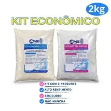 Tira manchas - alvejante 1kg + Percarbonato de sódio  1kg