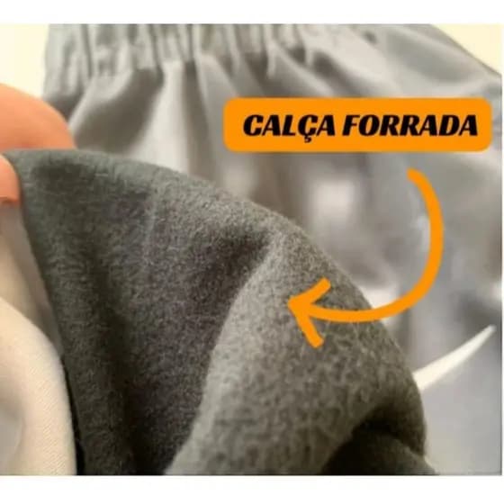 Calça Infantil forrada com cordão ajustavel Calça escolar Dia a dia Reforçada com bolsos TAM 2 AO 16