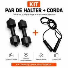 Par de halter + corda de pular - Halter/ Corda  Construção De Água / Equipamento De Ginástica / Treinos