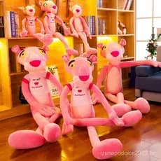 Pantera Cor De Rosa Brinquedo De Pelúcia Boneca Animal De Pelúcia Macia Para Crianças Miúdo Menina Mulheres