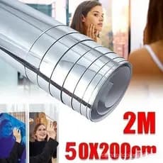 Espelho de Parede DIY GLCHENG, Material Acrílico Macio com Adesivo de Superfície, Fácil de Usar em Todos os Lados