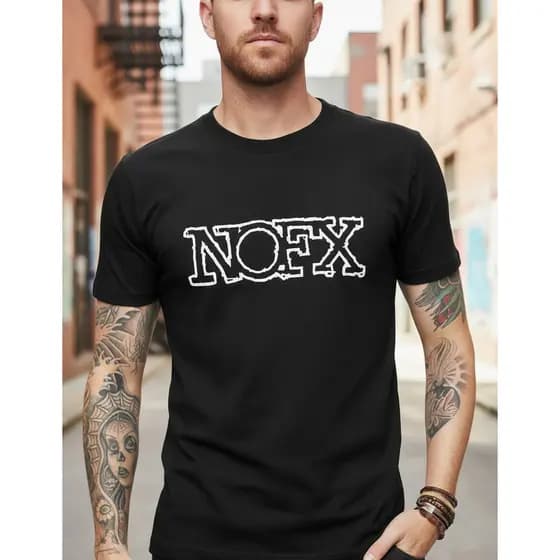 Camiseta Masculina Nofx - 100% Algodão Camisa Estampada.