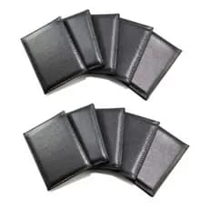Carteira De Couro Masculina Preta Com 6 Porta Cartões. Envio Imediato.