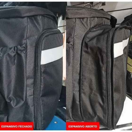 Mochila Bag Impermeável Térmica Entrega Motoboy Delivery 80 litros prende no Baú