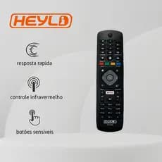 KIT 2 CONTROLE REMOTO PARA TV Philips Lcd Led Smart Tecla Netflix