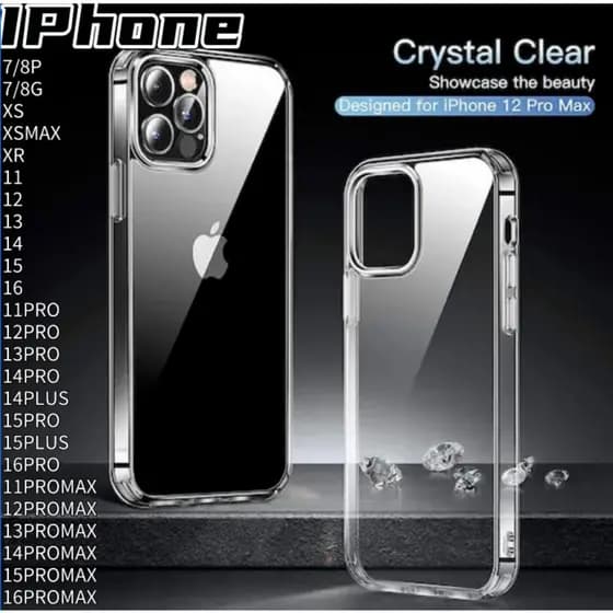 Capa protetora anti-queda ultratransparente da série SPACE para iPhone 7 8 plus 11 12 13 14 15 pro promax