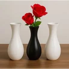 Kit com 3 Vasos Decorativos Modernos