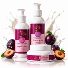 Kit Corporal Ameixa Negra Ta Linda Hidratante 240ml + Sabonete 240ml + Esfoliante 200g