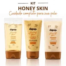 Kit Corporal de Mel Honey Skin Dapop Sabonete + Esfoliante + Hidratante 150ml