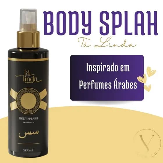 Body Splash Tá Linda 200ml Inspirado em Perfumes Árabes Fixação Alta Asaad