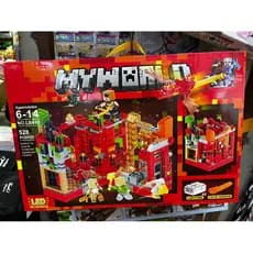 Lego Bloco De Montar My World Craft 528 Peças Promoção Led Infantil