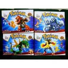 KIT COM 4 BLOCO DE MONTAR POKÉMON DIVERSÃO GARANTIDA