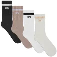 Kit 2 Pares Meia Esportiva Cano Médio Unissex Academia Esportes
