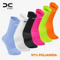 Kit 8 Meia Esportiva Corrida Ciclismo Compressiva Unissex Confort 97% Poliamida Anti-Odor Promoção
