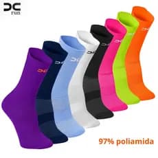 Meia Esportiva Corrida Cano Médio  Ciclismo Crossfit Academia Spinning Sport 97% Poliamida Promoção