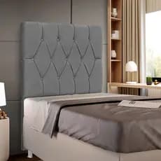 Cabeceira Solteiro Cama Box 90cm Beatriz Tecido Veludo - Corino - Boucle