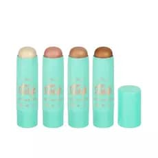 Vizzela Stick Iluminador Cremoso Shine & Glow Fácil de Aplicar e Esfumar Brilho Espelhado