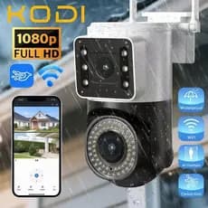 Câmera de Segurança Wi-Fi Externa 6MP Dual Lens - PTZ 360° Visão Noturna - Sirene À Prova D'água-G1