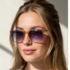 Óculos de Sol Madrid Nude Champange Quadrado Premium Clássico uv400 Feminino Em Alta tendencia Luxo Mulher