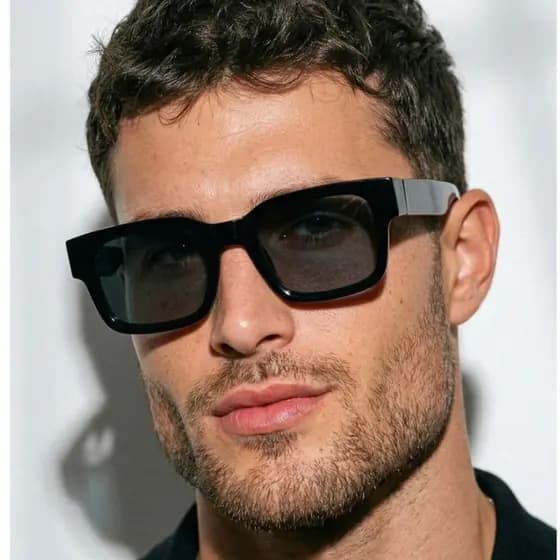 Óculos de Sol Quadrado Acetato Tendencia Premium Praia Verão Retro uv400 Masculino Feminino