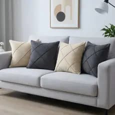 Kit 4 Capas de Almofadas para Sofá Premiun Suede Decorativo Casa Sala Quarto Slim