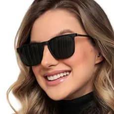 Óculos De Sol Masculino/Feminino Vintage Retro Redondo Oval com Proteção UV400 Unissex