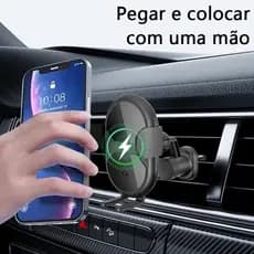 Suporte Veicular Celular Com Carregador Por Indução Sem Fio J2