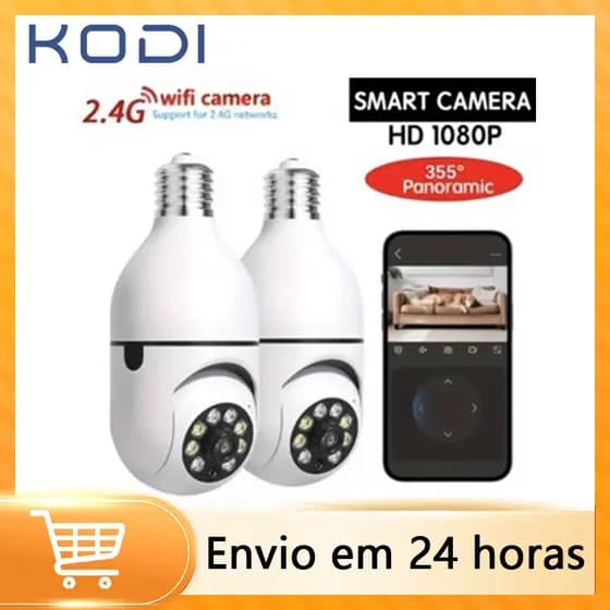 HD 1080P 360° Câmera lâmpada inteligente Rotação Auto Tracking Wifi G4