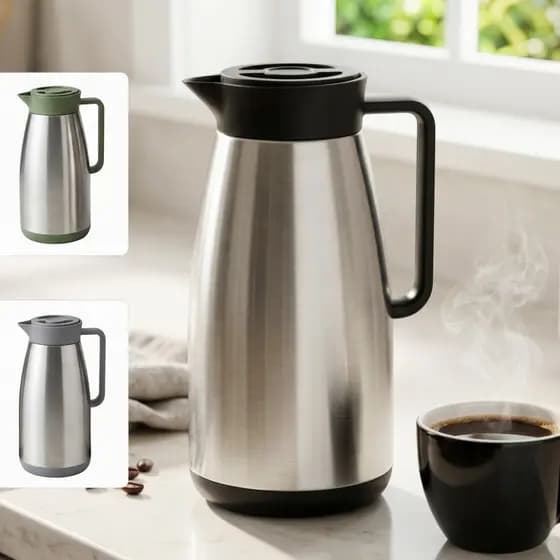 Garrafa Térmica Café 1 Litro Inox com Botão Garrafa de Café Térmica para Chimarrão Água e Chá