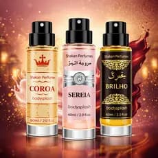 Kit 3 Bodysplash Feminino Arabe Importado Fragancia Concentrada Otima Fixação
