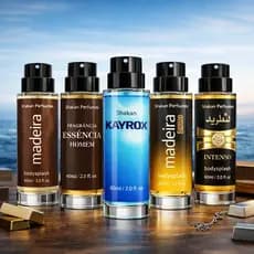 Kit 5 Bodysplash Masculinos Famosos Perfumes Arabes Spray 60ml