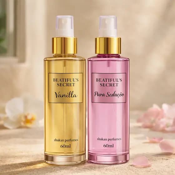 Kit Com 2 Body Splash victoria Vanilla Pure Seduction Lançamento