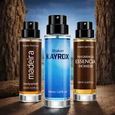 Kit Masculino 3 Body Splash Kayrox + Essencia + Madeira 60ml