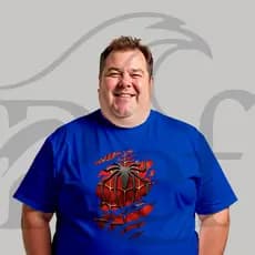 Camiseta Camisa Plus Size Streetwear Aranha Filme Unissex Malha Penteada Algodão Premium